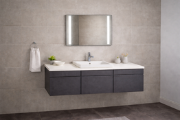 Lysspejl med sensor og 2 række STRØMBERG