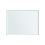 Hvidt Badeværlse Spejl med LED Belysning.  STRØMBERG