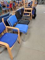 10 stole, assorterede