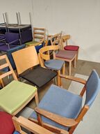 6 stole, assorterede