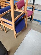 4 konferencestole, assorterede