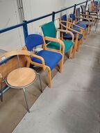 10 stole, assorterede