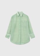 Beth Crinkled Shirt WOOD WOOD Str.: 36