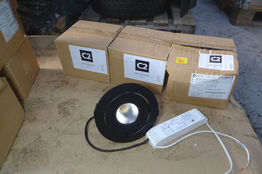 3 stk. store LED-indbygningsspots ca. ø-hul 16cm, e3light, Gimbal