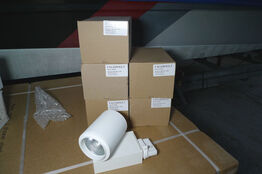 5 stk. lamper t/lysskinne, hvid