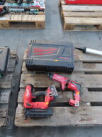 2 stk elværktøj og kasse MILWAUKEE