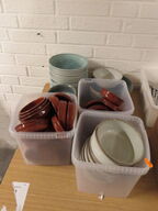 Diverse service samt salt og peber kværne