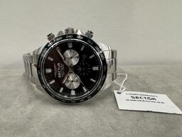 Armbåndsur SECTOR 230 43MM CHR BLACK DIAL SS BR