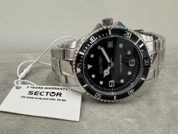 Armbåndsur SECTOR 230 35MM 3H BLACK DIAL SS BR