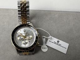Armbåndsur MASERATI SFIDA 44MM CHRO W/SILVER DIAL SS+YG BR