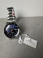 Armbåndsur MASERATI SFIDA 44MM 3H BLUE+BLK DIAL BR SS