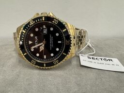 Armbåndsur SECTOR 230 43MM 3H BLACK DIAL BR YG