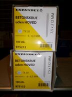 Betonskruer uden hoved