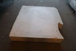 Flamenco plade, hvid