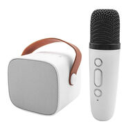 United SPK2458 bluetooth højtaler med karaoke mikrofon hvid