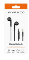 3 stk. Vivanco Smart Pro in ear-headset Sort