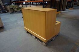 Jalousiskab med væghængt overdel (MOMSFRI) 