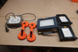 4 stk. lamper og 2 stk. sugekopper