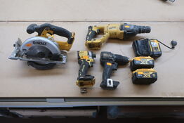 4 stk. elværktøj DEWALT