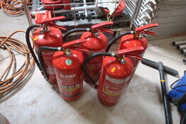 5 stk. pulverslukker 