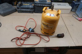 Gasflaske med brænder