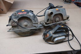 2 stk. rundsave og elhøvl 