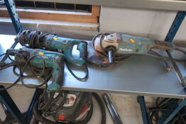 Vinkelsliber, borehammer og bajonetsav MAKITA