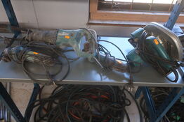 2 stk, vinkelsliber, rundsav og bajonetsav MAKITA 