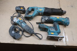 4 stk. elværktøj MAKITA