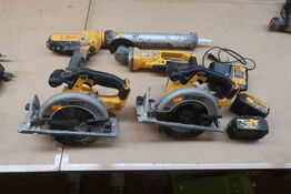 4 stk. elværktøj DEWALT