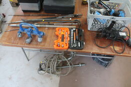 topnøglesæt, koben, værktøj m.m.