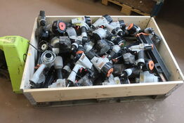 Indhold på palle, trykluftpistoler defekte