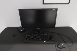 Computerskærm SAMSUNG S24E450, dockingstation LENOVO Thinkpad, tastatur, mus