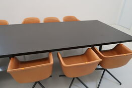 6 stk. mødestole MUUTO Fiber Chair Swivel