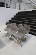 6 stk. mødestole MUUTO Fiber Swivel