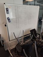 Whiteboard på stativ 