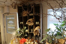 Reolsystem med indhold