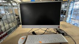 24" HP All-in-One PC + Mus, Tastatur