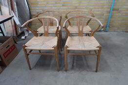 4 stk. Armstole "Y-Stolen" CH24 af Hans J. Wegner
