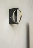 Audo pepe marmorspejl væg sort marmor 26cm(ubrugt)