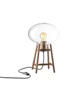 FDB møbler u4 hiti bordlampe valnød og klart glas(ubrugt)