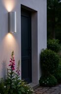 3 stk. lutec udendørslampe leo led 14 watt forkromet aluminium ip54(ubrugt)