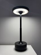 Bordlampe - Bærbar og dæmpbar i sort aluminium