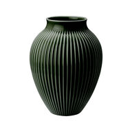 Knabstrup Keramik Ripple vase mørkegrøn H27 cm