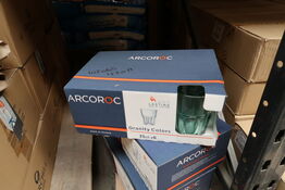 18 stk. Vand-/drinksglas grøn 35 cl Granity Colors