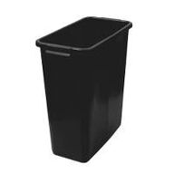 2 stk. Beholder 60 ltr plast sort ekskl låg Skjult håndtag