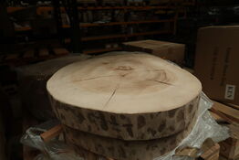 1 stk. Planke i Ask uden bark Diam 460 x H80 mm Unika