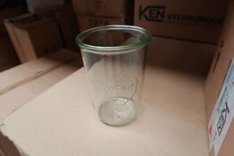 112 stk. Patentglas 85 cl u/låg Diam 100 mm Weck
