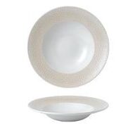 12 stk. Tallerken m/sand mønstret fane dyb 280mm Isla Churchill
