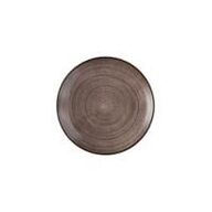 17 stk. Tallerken coupe brun 260 mm Stonecast Raw Churchill